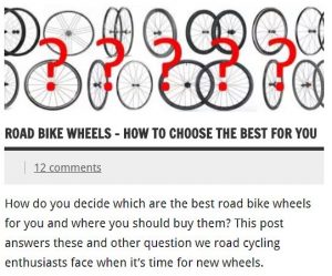How to choose the best road bike wheels for you