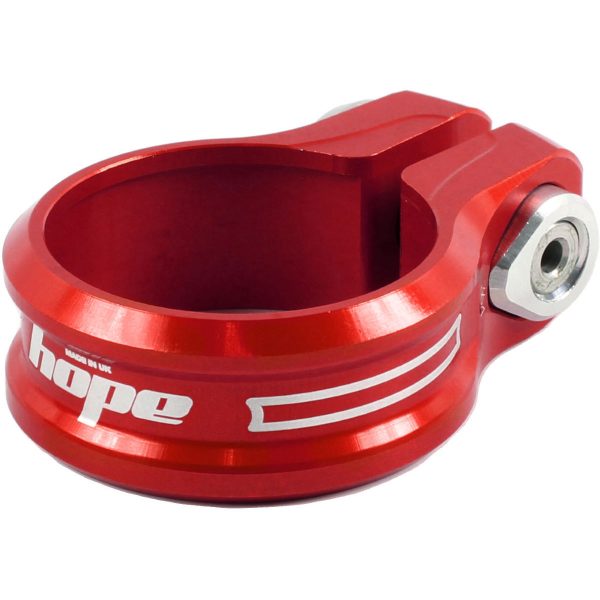 Hope Single Bolt Seat Post Clamp - 34.9mm Red | Seat Post Clamps