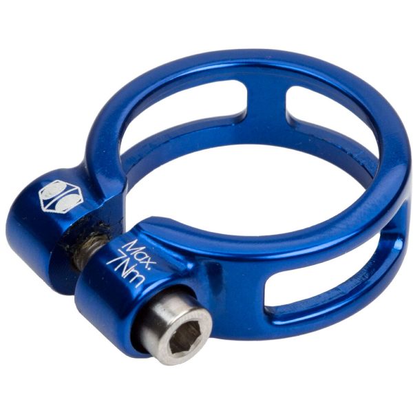 Box One Fixed Seat Clamp - 31.8mm Blue | Seat Post Clamps