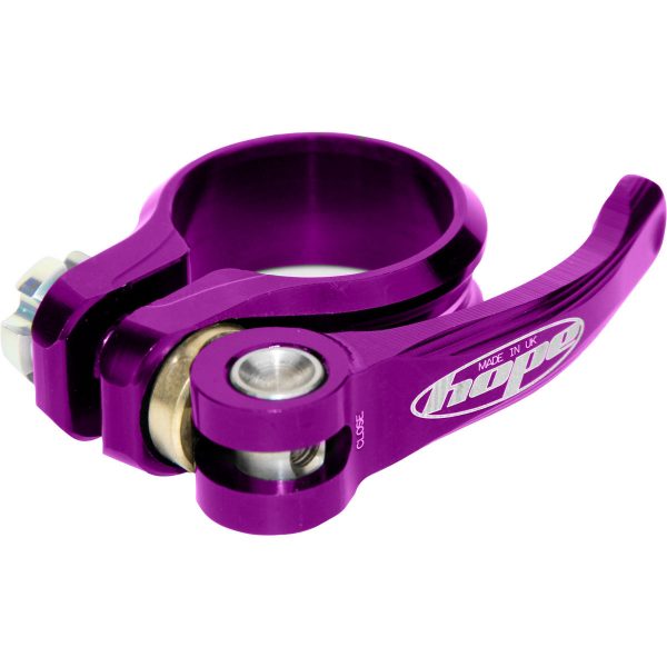 Hope QR Seat Post Clamp - 28.6mm Purple | Seat Post Clamps