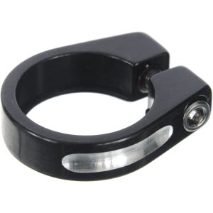 Brand-X Seat Clamp & Bolt - 34.9mm Black - Silver | Seat Post Clamps