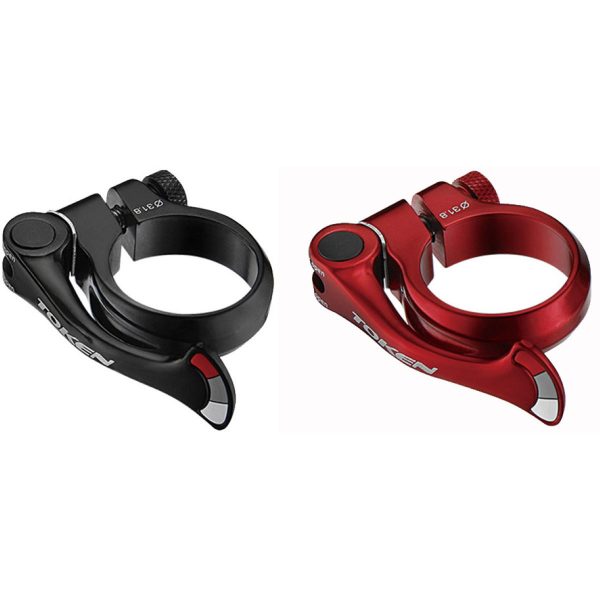 Token TK1683TI Shark Tail Seat Clamp - 34.9mm Gold | Seat Post Clamps