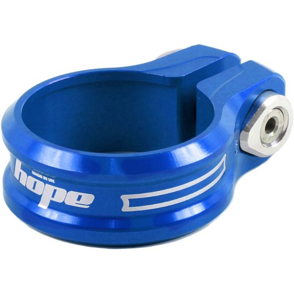 Hope Single Bolt Seat Post Clamp - 28.6mm Blue | Seat Post Clamps