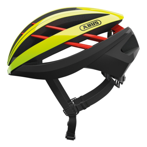Abus Aventor Road Bike Helmet - Neon Yellow / Small / 51cm / 55cm