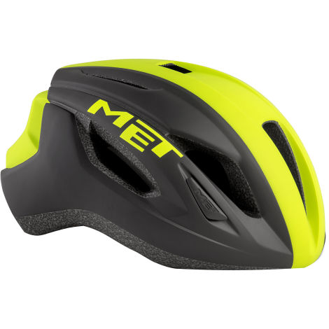 MET Strale Road Cycling Helmet - Safety Yellow / Matt / Small / 52cm / 56cm