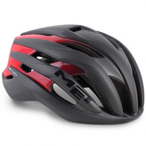 MET Trenta MIPS Road Bike Helmet - Black Shaded Red / Matt Glossy / Small / 52cm / 56cm