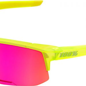 100% SpeedCoupe Sunglasses: Acidulous Frame with Purple Multilayer Mirror