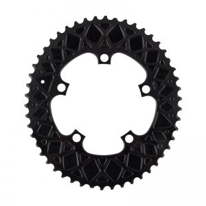 Absolute Black 50T Oval 2x SRAM Chainring, 110 BCD, Black