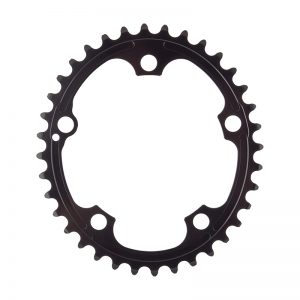 Absolute Black Oval 110 BCD 2X Sram 36T Chainring, Black