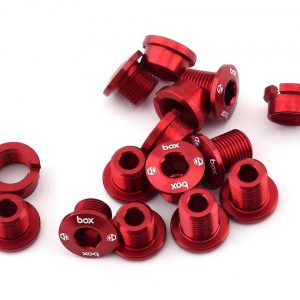 Box Components Spiral 7075 Alloy Chainring Bolt Kit (Red) (15) - BX-CR15ALBLT-RD