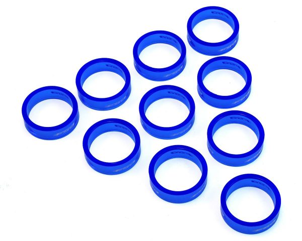 FSA PolyCarbonate Headset Spacers (Blue) (1-1/8") (10) (10mm) - 160-3502TB