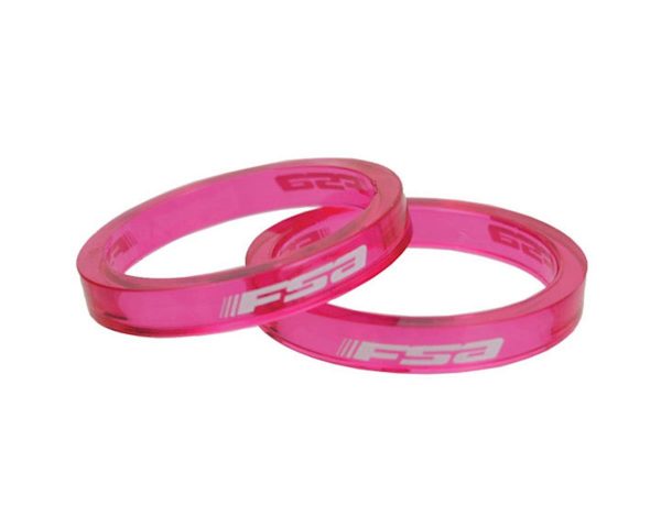 FSA PolyCarbonate Headset Spacers (Pink) (1-1/8") (10) (5mm) - 160-3501TP