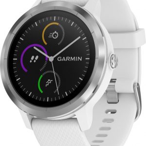 Garmin Vivoactive 3 GPS Smartwatch: White/Stainless