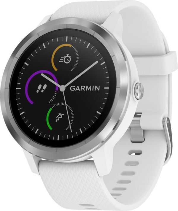 Garmin Vivoactive 3 GPS Smartwatch: White/Stainless