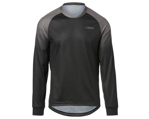 Giro Men's Roust Long Sleeve Jersey (Black/Charcoal Transition) (M) - 7114845