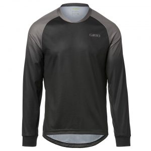 Giro Men's Roust Long Sleeve Jersey (Black/Charcoal Transition) (S) - 7114844