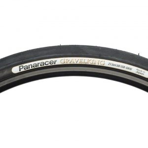 Panaracer Gravelking Tubeless Slick Tread Gravel Tire (Black/Black) (650 x 38) - RF650B38-GK-B