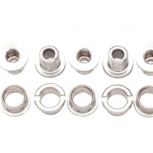 Problem Solvers Double Chainring Bolts (Silver) (Chromoly) - 405A00808507000110