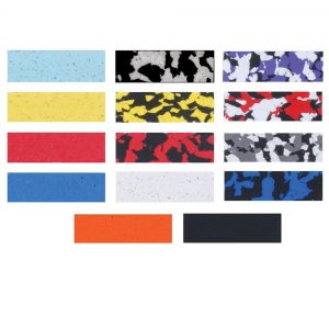 Profile Design Cork Wrap Handlebar Tape (Black/Blue Splash) - TACOR12