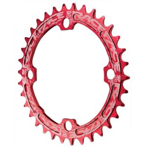 Race Face Narrow-Wide Chainring (Red) (104mm BCD) (Offset N/A) (38T) - RNW104X38RED