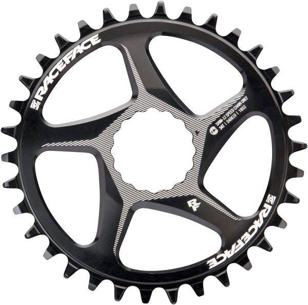 RaceFace Narrow Wide Direct Mount CINCH Chainring - for Shimano 12-Speed, requires Hyperglide+ compatible chain, 34t,