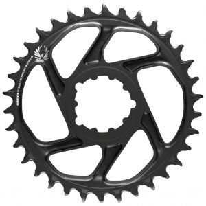 SRAM X-Sync 2 Eagle SL Direct Mount Chainring 34T 6mm Offset, Black with Gray Logo