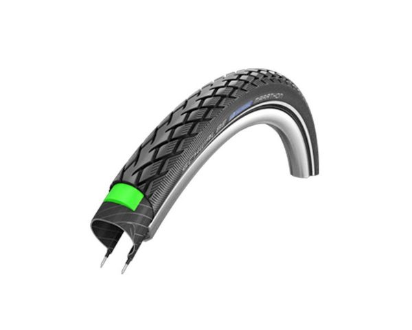 Schwalbe Marathon Tire (Black/Reflect) (Wire Bead) (GreenGuard) (27 x 1-1/4) - 11100151