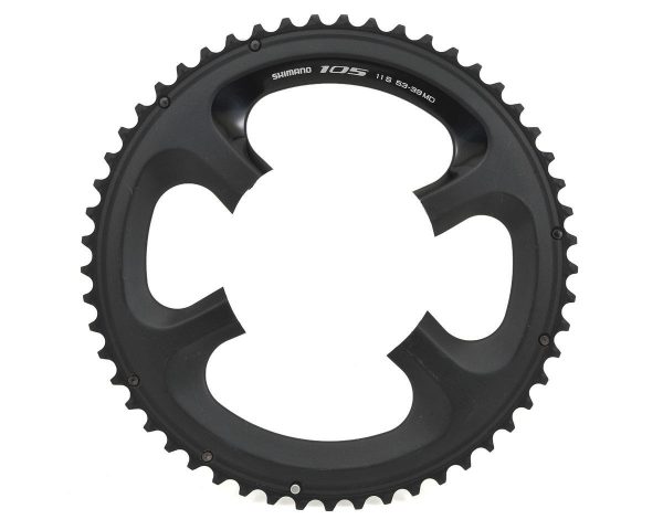 Shimano 105 FC-5800L Outer Chainring (Black) (110mm BCD) (Offset N/A) (53T) - Y1PH98130