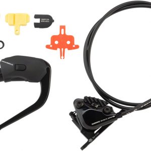 Shimano Dura-Ace ST-R9180 Di2 TT Shifter/Hydraulic Brake Lever Set with BR-R9170 Flat-Mount Brake Caliper and J-Kit Fittings, Front/Left