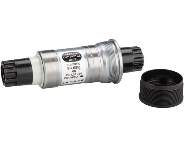 Shimano ES51 Octalink V2 Spline Bottom Bracket (Black) (BSA) (68mm) (118mm) (68x118m... - EBBES51B18