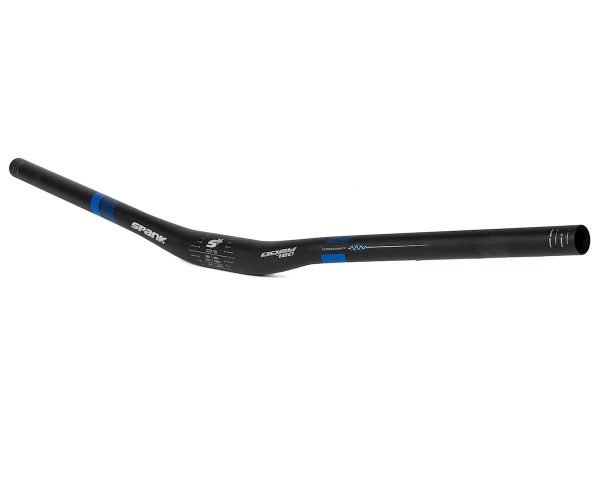 Spank OOZY Trail 780 Vibrocore Handlebar (Black/Blue) (31.8mm) (15mm Rise) (780mm) (5/7... - HAN2250