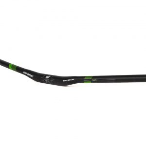 Spank SPIKE 800 Vibrocore Mountain Bike Handlebar (Black/Green) (31.8mm) (15mm Rise) (... - HAN1312