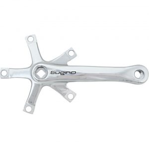 Sugino RD2 Crank Arms (Silver) (Square Taper) (165mm) - RD2_DOUBLE_165_SIL