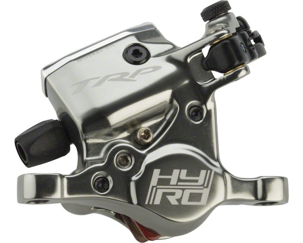 cable actuated hydraulic disc brake caliper