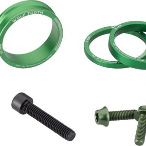 Wolf Tooth Components BlingKit: Headset Spacer Kit 3 510 15mm Green