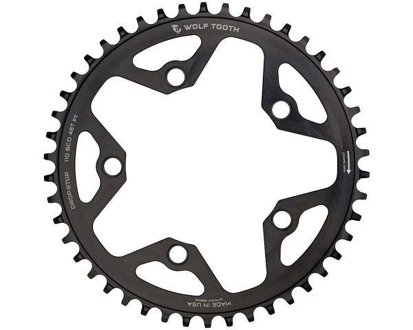 Wolf Tooth Components CX/Road Chainring (Black) (110mm BCD) (Offset N/A) (36T) - 11036-FT