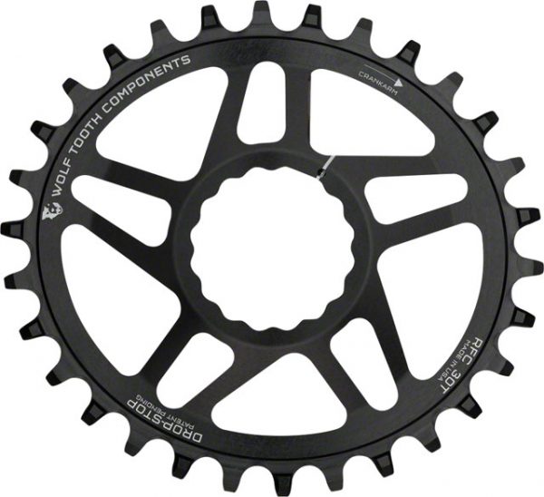 Wolf Tooth Components Direct Mount Drop-Stop Oval 34T Chainring: CINCH