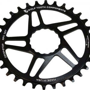 Wolf Tooth Components Drop-Stop Race Face Cinch Chainring (Black) (Boost) (3mm Offset... - RFC32-BST