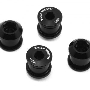 Wolf Tooth Components Dual Hex Fitting Chainring Bolts (Black) (6mm) (4) (For 1x Use... - 4CBCN06BLK