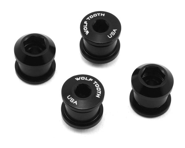 Wolf Tooth Components Dual Hex Fitting Chainring Bolts (Black) (6mm) (4) (For 1x Use... - 4CBCN06BLK