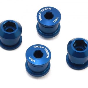 Wolf Tooth Components Dual Hex Fitting Chainring Bolts (Blue) (6mm) (4) (For 1x Use) - 4CBCN06BLU