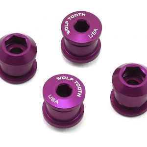 Wolf Tooth Components Dual Hex Fitting Chainring Bolts (Purple) (6mm) (4) (For 1x Us... - 4CBCN06PRP