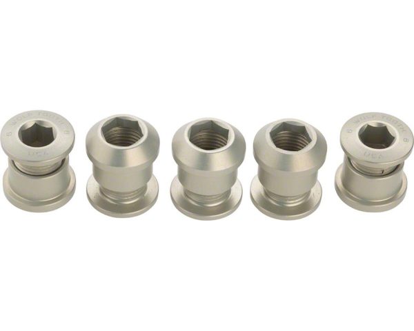 Wolf Tooth Components Dual Hex Fitting Chainring Bolts (Silver) (6mm) (5) (For 1x Us... - 5CBCN06SIL