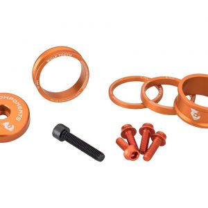 Wolf Tooth Components Headset Spacer BlingKit (Orange) (3, 5, 10, 15mm) - BLINGKIT_ORANGE