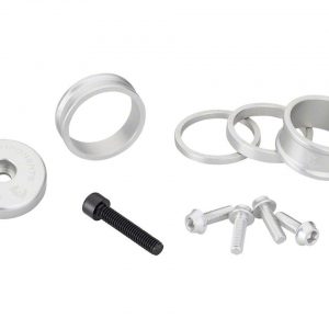 Wolf Tooth Components Headset Spacer BlingKit (Silver) (3, 5,10, 15mm) - BLINGKIT_SILVER
