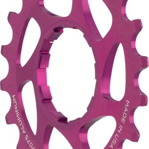 Wolf Tooth Single Speed Aluminum Cog: 20T Compatible with 3/32 Chains, Purple