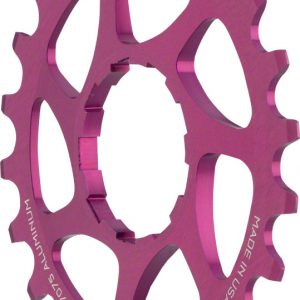 Wolf Tooth Single Speed Aluminum Cog: 22T Compatible with 3/32 Chains, Purple