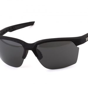 100% Sportcoupe Sunglasses (Soft Tact Black) (Smoke) - 61020-100-57