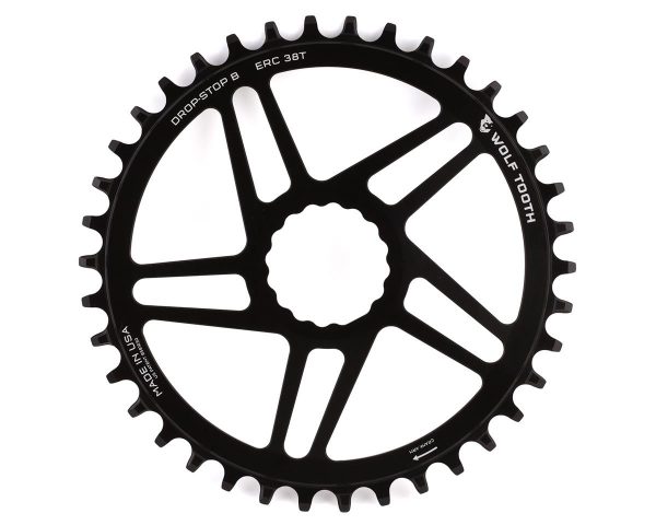 Wolf Tooth Components Cinch Direct Mount CX/Road Chainring (Black) (Flat Top) (38T) - ERC38-FT