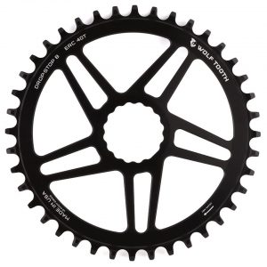 Wolf Tooth Components Cinch Direct Mount CX/Road Chainring (Black) (Flat Top) (40T) - ERC40-FT